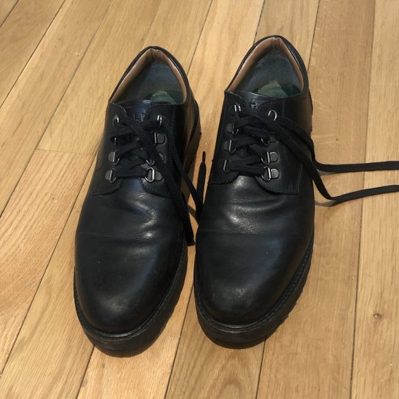 WALK London black leather shoes - Picture 3 of 4